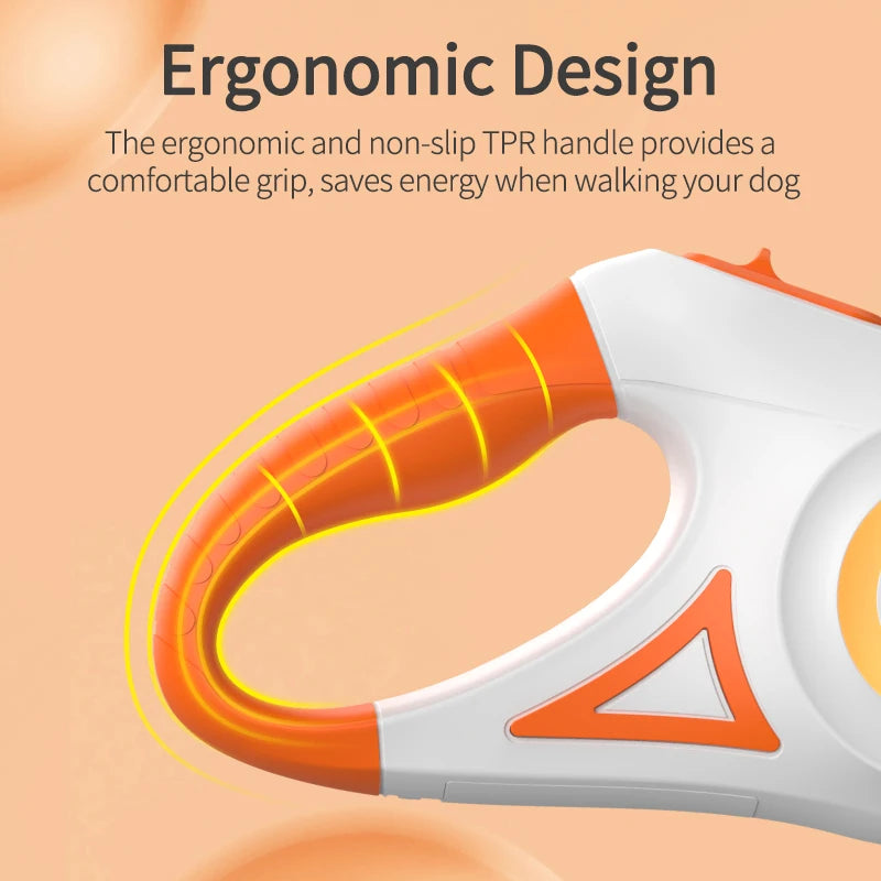 5M Retractable Dog Leash with LED Light, 35 kg