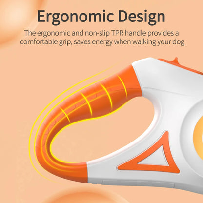 5M Retractable Dog Leash with LED Light, 35 kg