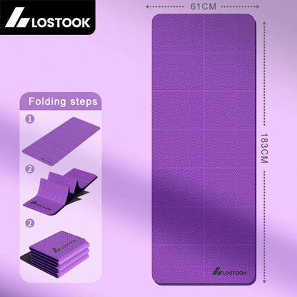Foldable TPE Yoga Mat