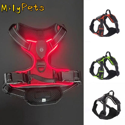 Breathable LED Rechargeable Dog Harness