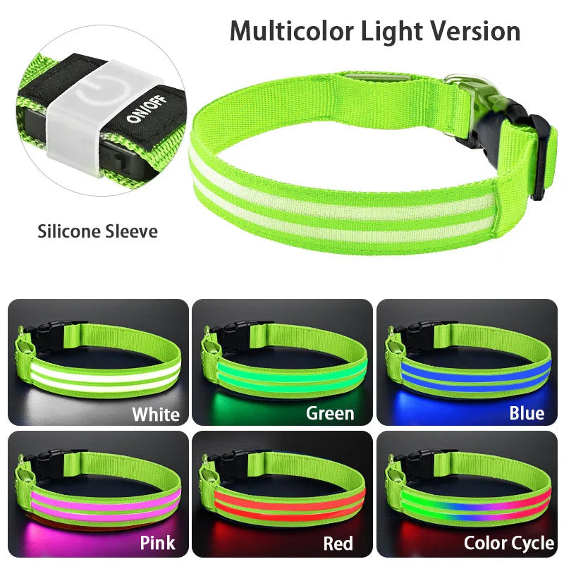 LED Rechargeable Light Up Dog Safety Collar