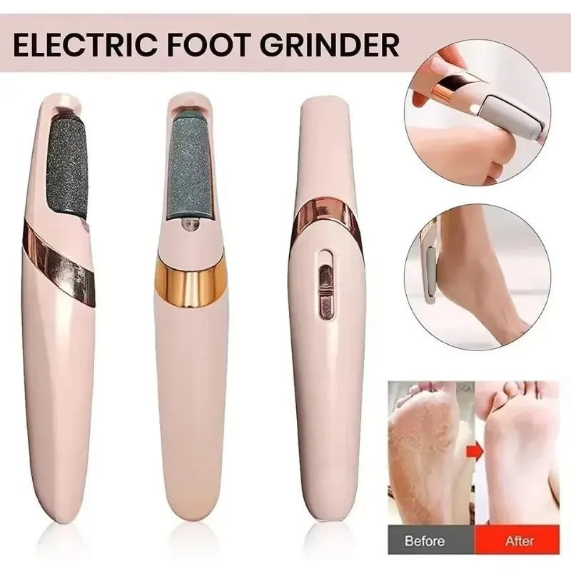 USB Rechargeable Electric Foot Grinder with 2 Removable Rollers