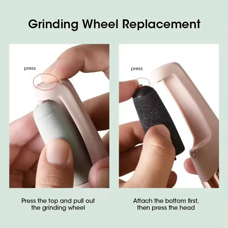 Rechargeable Electric Foot Grinder – 2 Rollers