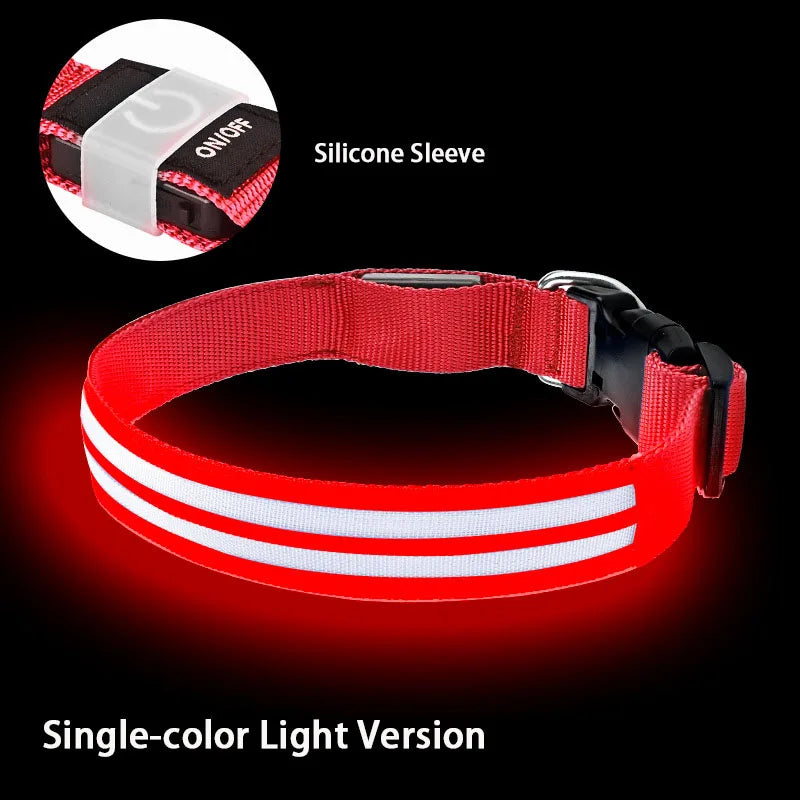 LED Rechargeable Light Up Dog Safety Collar