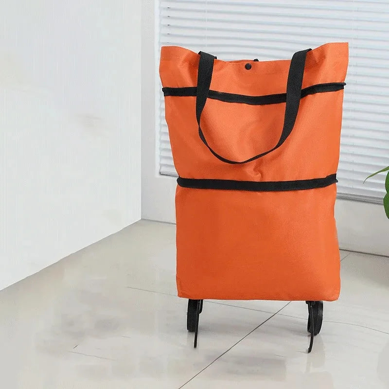 Foldable Shopping Trolley Bag with Wheels