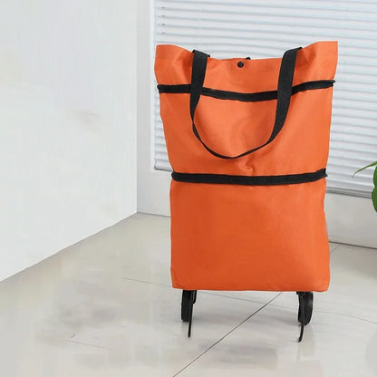 Foldable Shopping Trolley Bag with Wheels